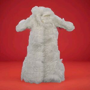 Vintage Barbie Size Clone? Mod? White Faux Fur Coat 80s? Doll Clothing Fashion